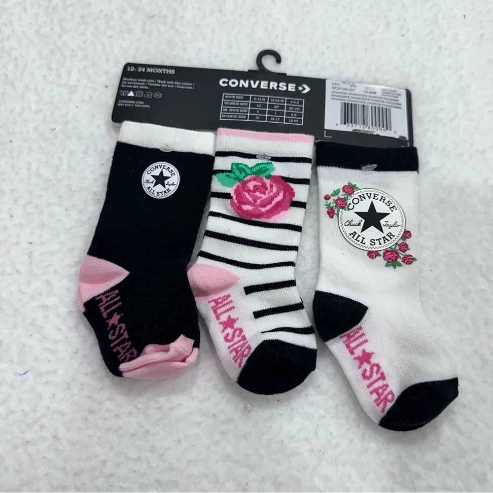 Girls Converse Socks